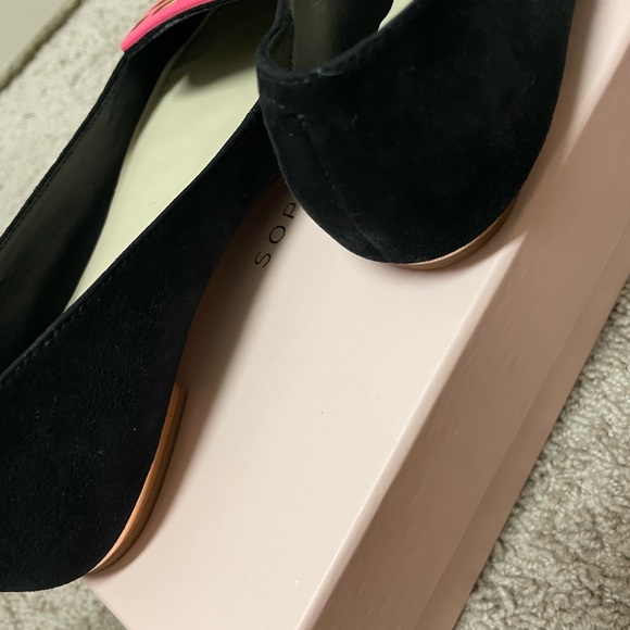 Sophia Webster Black and Pink Butterfly Pointed-Toe Flats - Picture 4 of 8